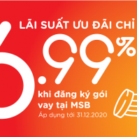 MSB công bố gói tín dụng 7000 tỷ, lãi suất từ 6.99% cho khách hàng bị ảnh hưởng bởi COVID 19